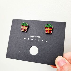 2/$20 Brand New Christmas Gift Box Earrings